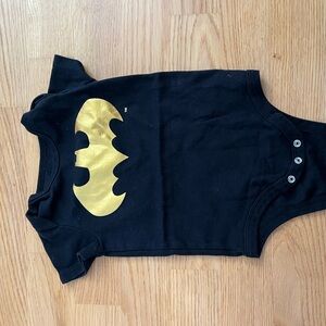 Batman Black Bodysuit with Silver Logo